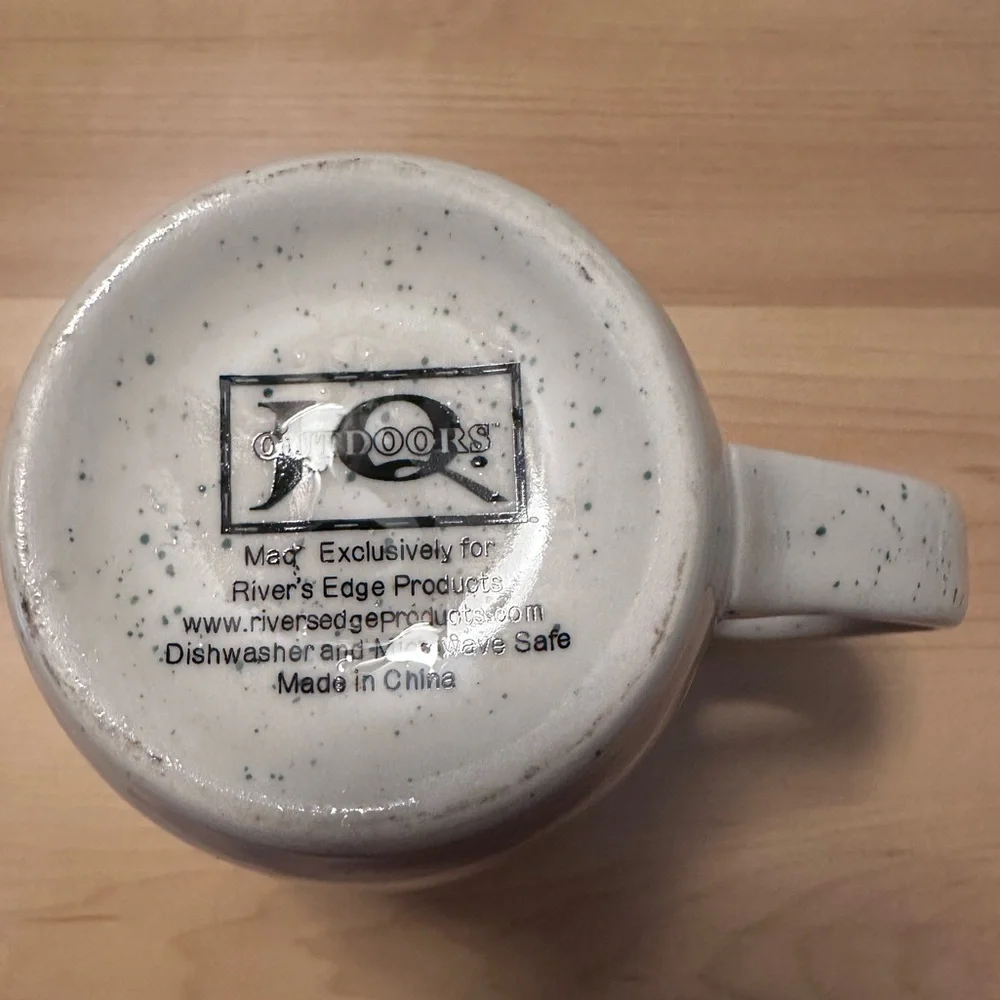 Vintage J.Q Outdoors Rivers edge deer mug